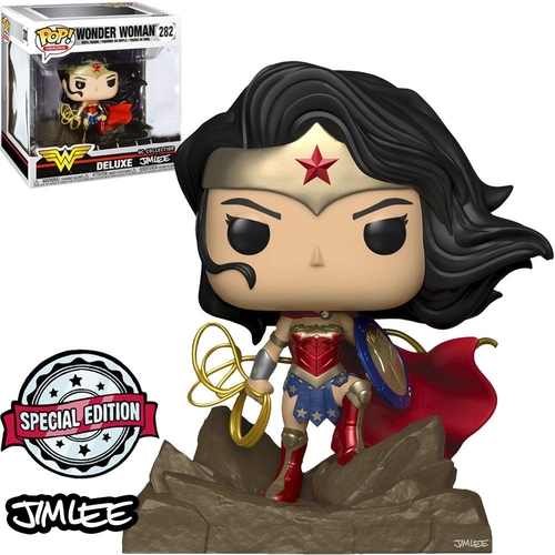 Funko Pop Mulher Maravilha Deluxe 282 Jim Lee Wonder Woman