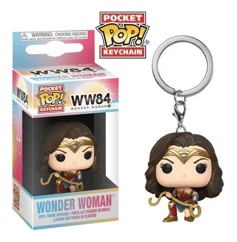 Wonder Woman w Lasso Mulher Maravilha Chaveiro Funko Pocket Keychain